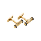 FOPE SOLO 18K Gold Cufflinks with Black Rhodium - 0.29 ct - Jackson Hole Jewelry Company