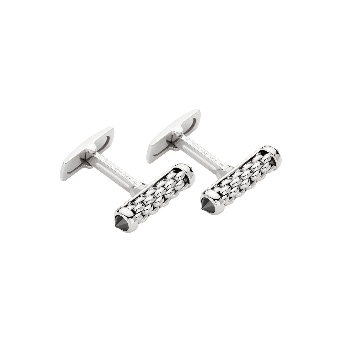 FOPE SOLO 18K Gold Cufflinks with Black Diamonds - 1.36 ct - Jackson Hole Jewelry Company