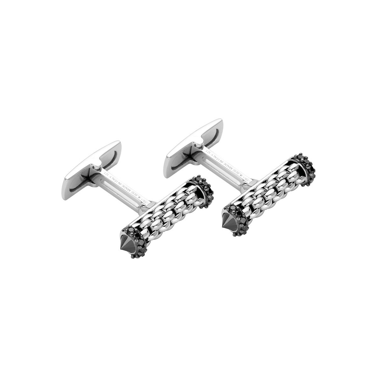 FOPE SOLO 18K Gold Cufflinks with Black Rhodium - 1.65 ct - Jackson Hole Jewelry Company