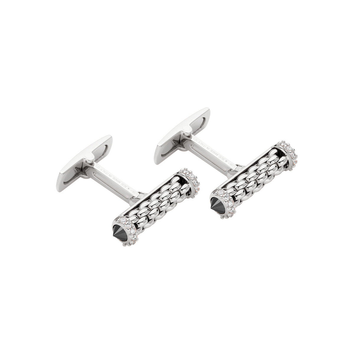 FOPE SOLO 18K Gold Cufflinks with Black Diamonds - 1.64 ct - Jackson Hole Jewelry Company