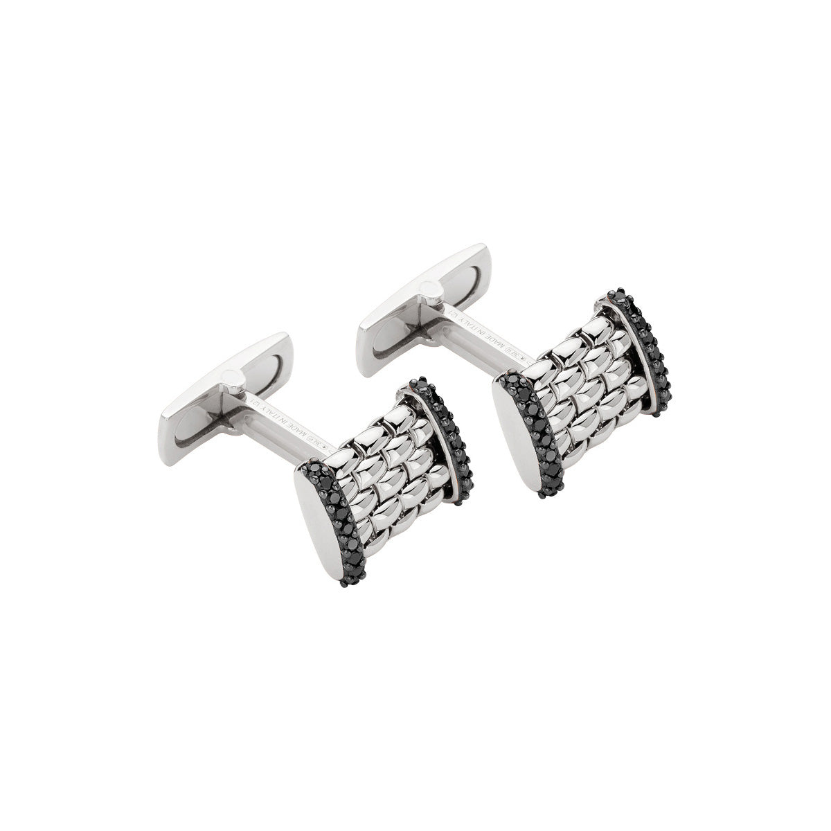 FOPE PANORAMA 18K Gold Cufflinks with Black Rhodium - 0.43 ct - Jackson Hole Jewelry Company