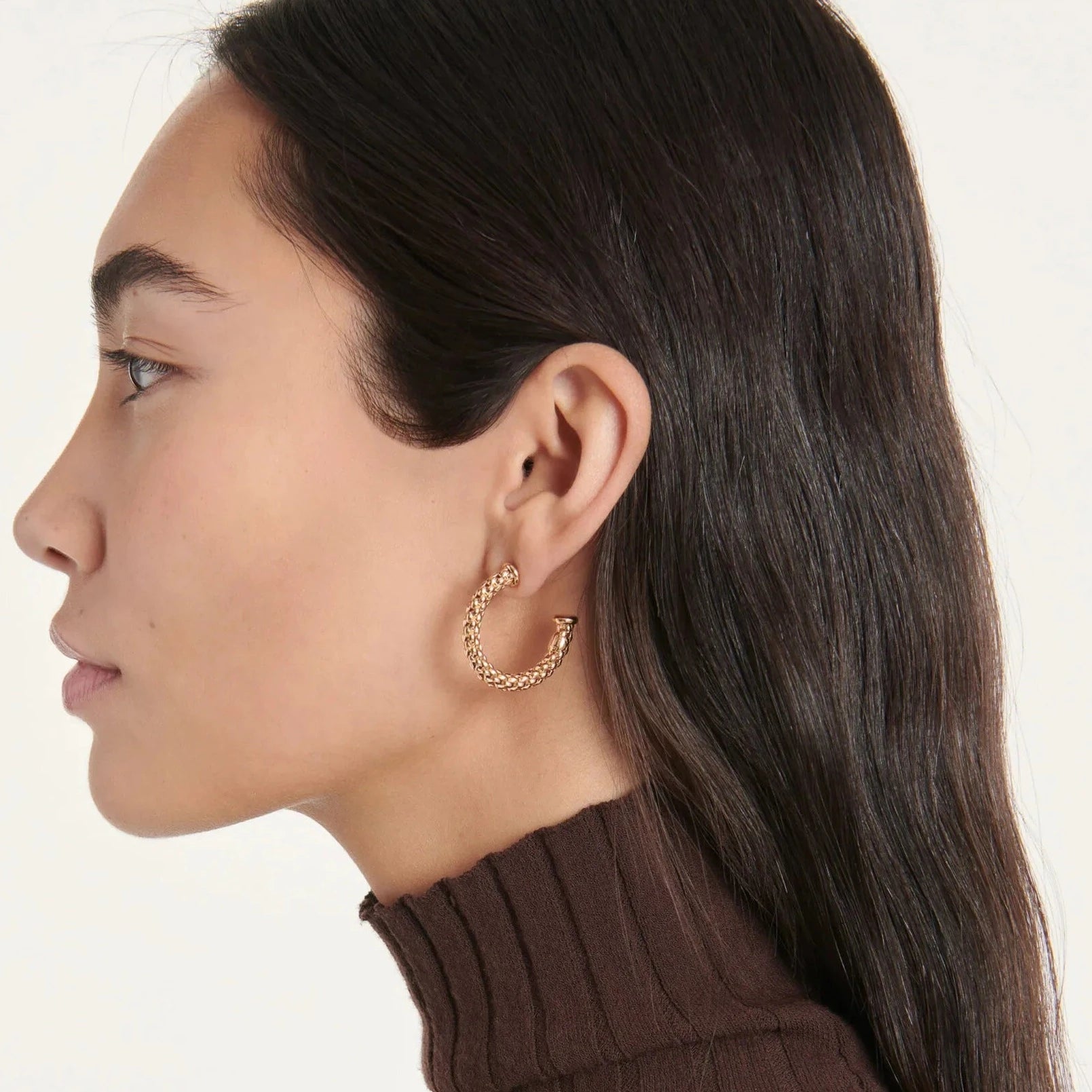 FOPE 18K YELLOW GOLD HOOP EARRINGS - Jackson Hole Jewelry Company