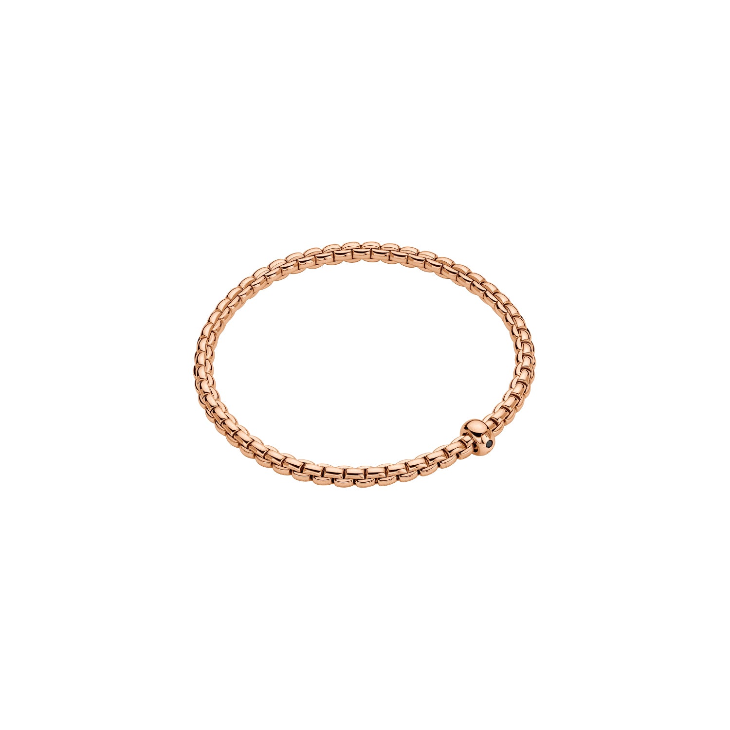 FOPE EKA 18K Gold Flex'it Bracelet with a Black Diamond - Jackson Hole Jewelry Company