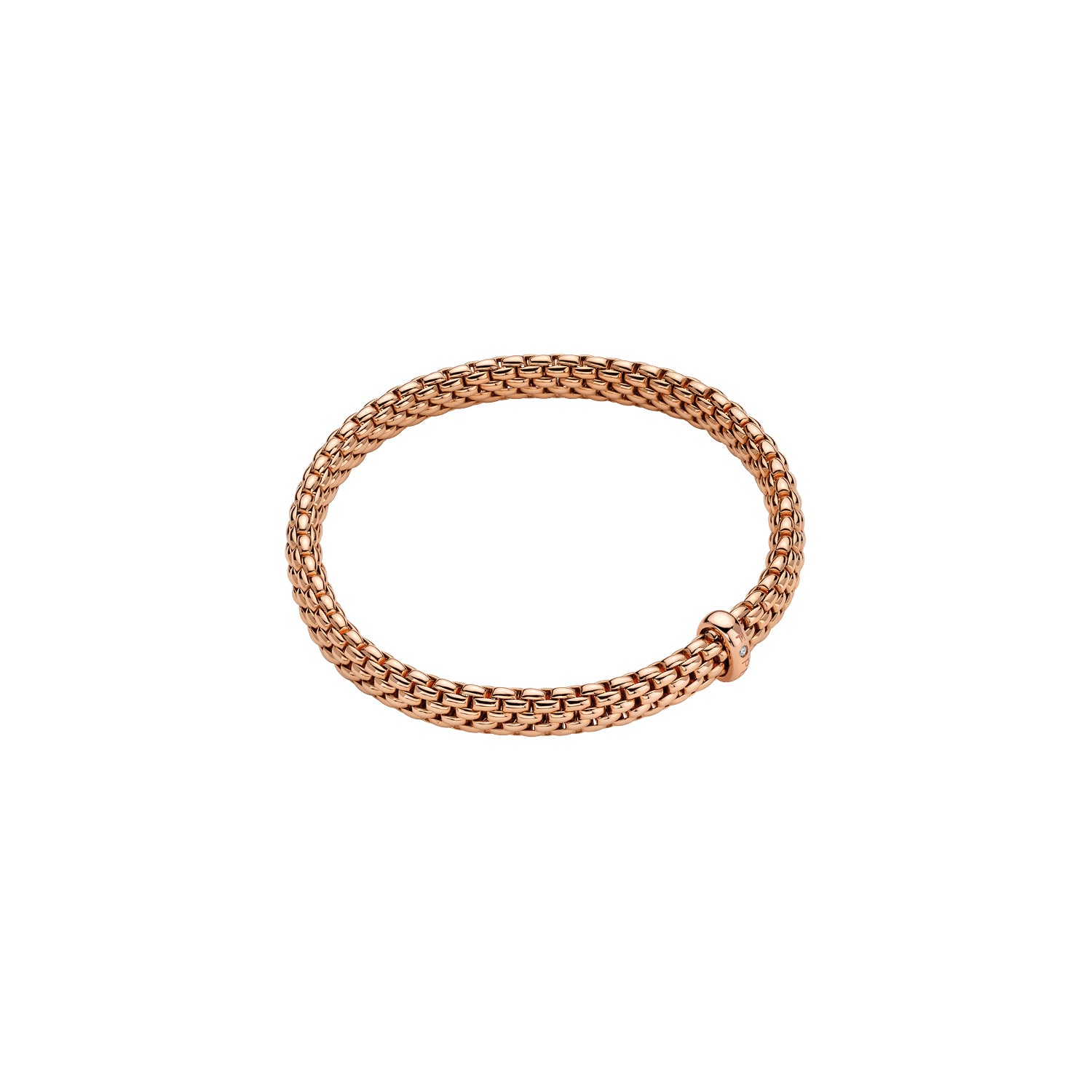 FOPE VENDOME 18K Gold Flex’it Bracelet with a White Diamond - Jackson Hole Jewelry Company