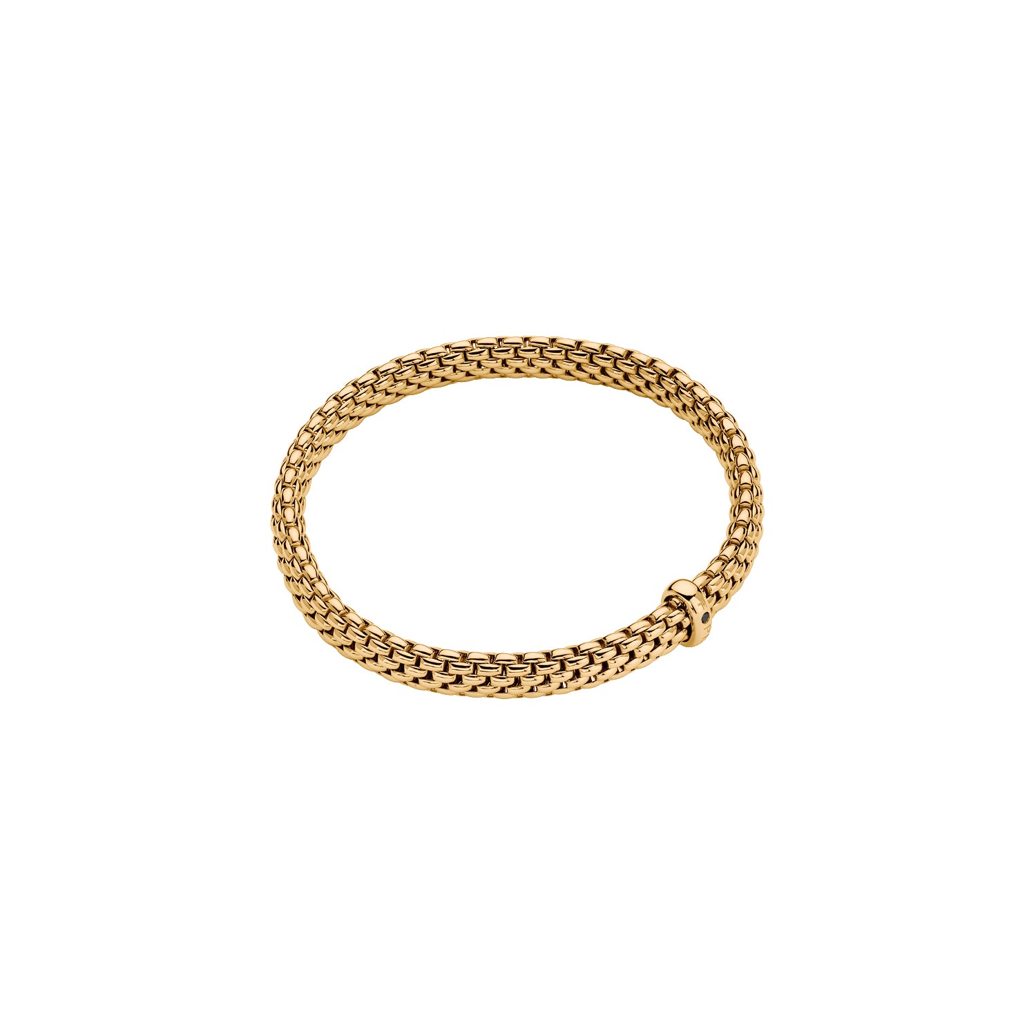 FOPE VENDOME 18K Gold Flex’it Bracelet with a Black Diamond - Jackson Hole Jewelry Company