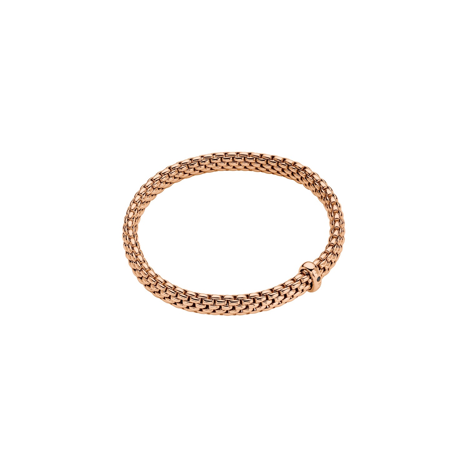 FOPE VENDOME 18K Gold Flex’it Bracelet with a Black Diamond - Jackson Hole Jewelry Company