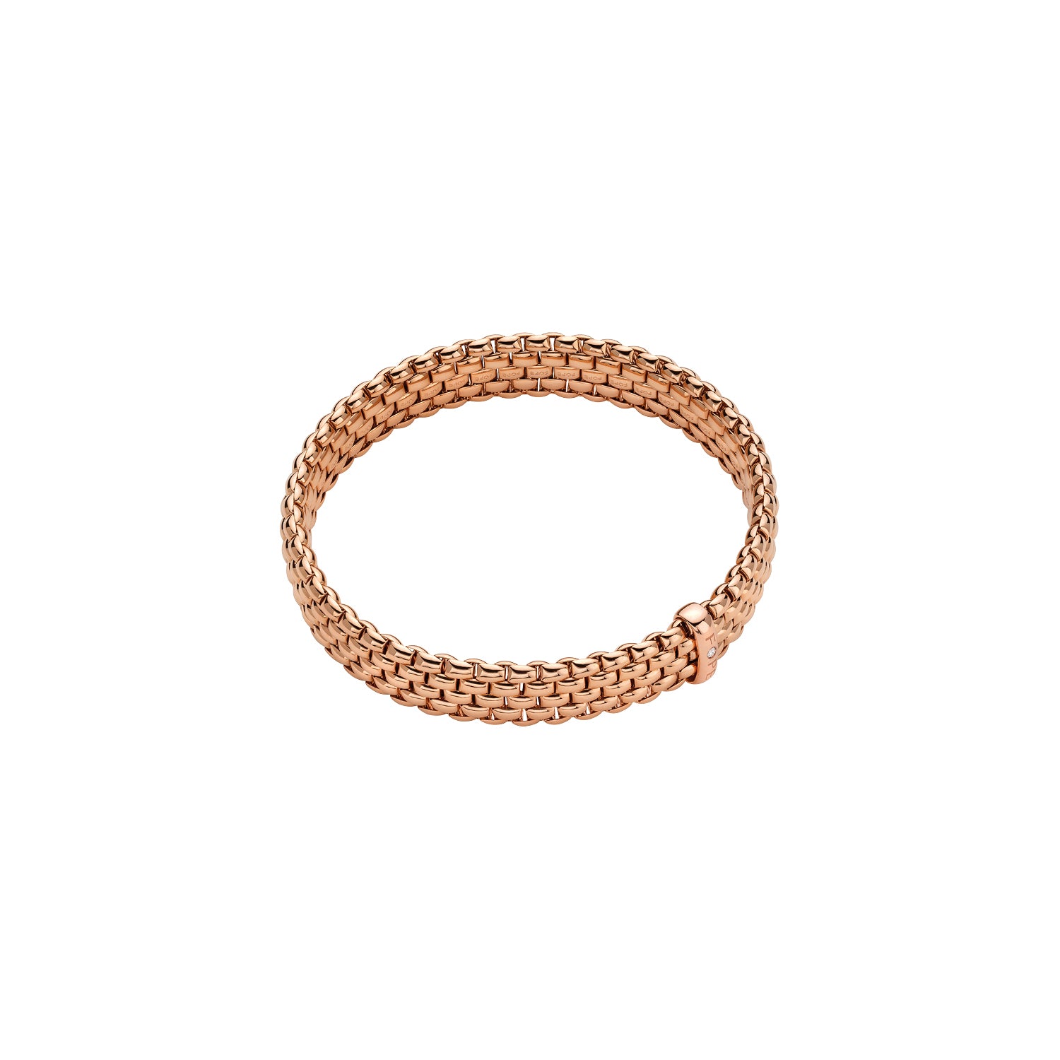 FOPE PANORAMA 18K Gold Flex’it Bracelet with a White Diamond - Jackson Hole Jewelry Company