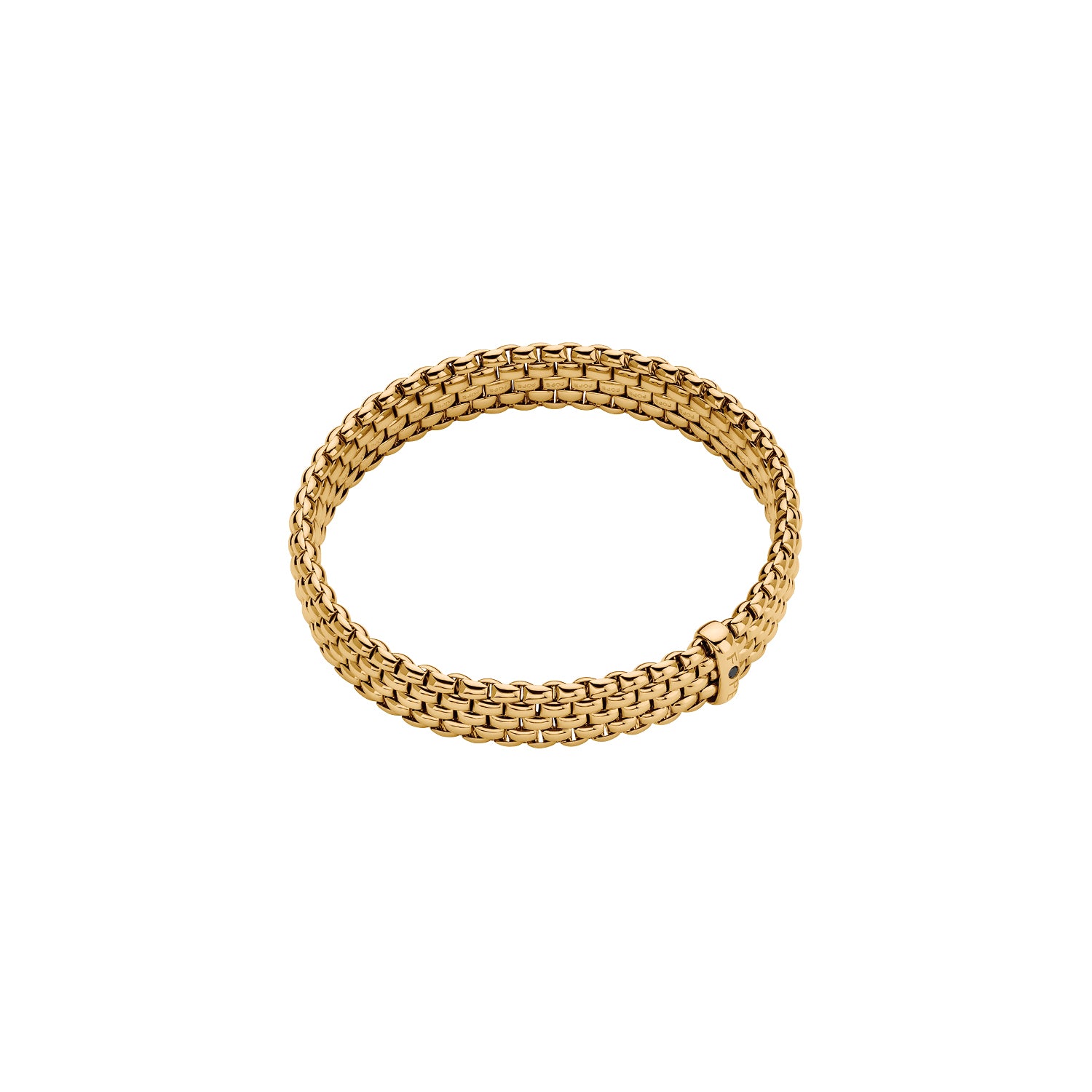 FOPE PANORAMA 18K Gold Flex’it Bracelet with a Black Diamond - Jackson Hole Jewelry Company