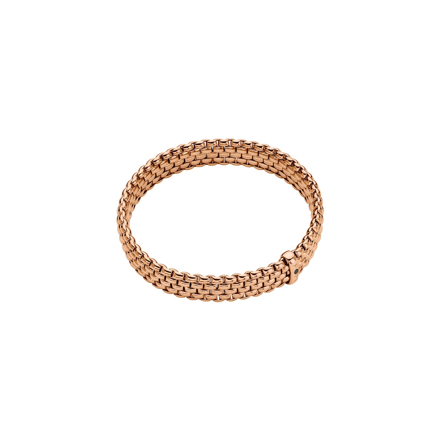 FOPE PANORAMA 18K Gold Flex’it Bracelet with a Black Diamond - Jackson Hole Jewelry Company