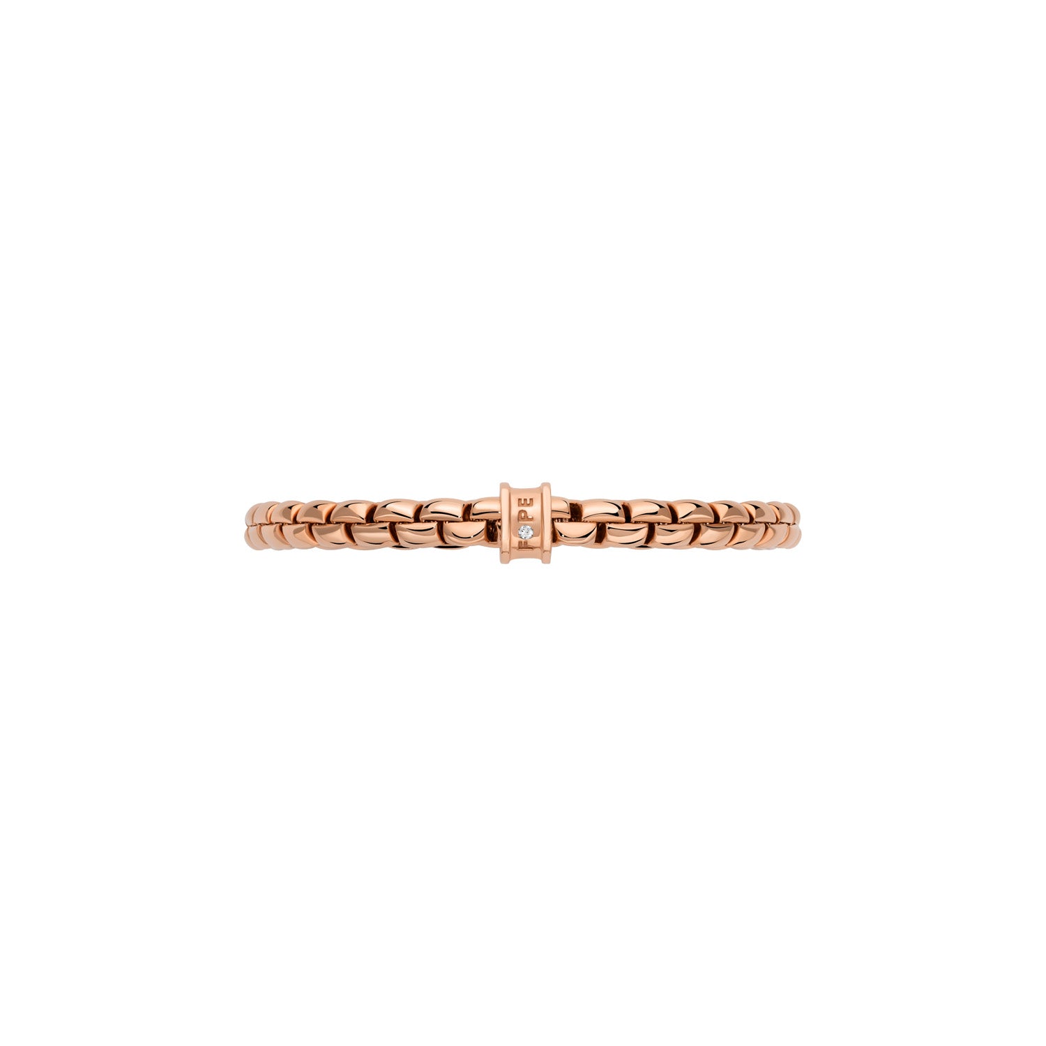 FOPE EKA 18K Gold Tiny Bracelet with a White Diamond - 0.02 carats - Jackson Hole Jewelry Company