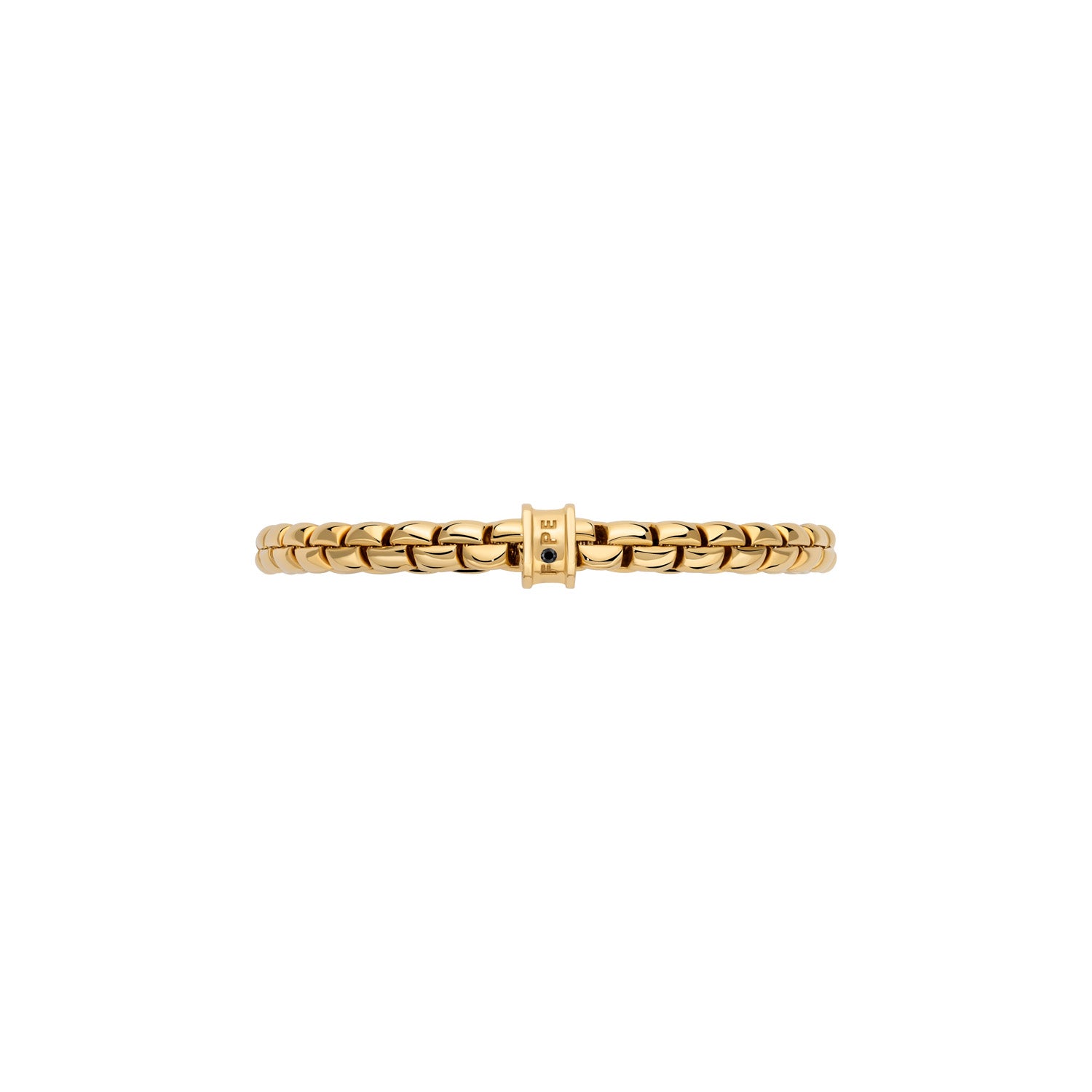 FOPE EKA 18K Gold Tiny Bracelet with a Black Diamond - 0.02 carats - Jackson Hole Jewelry Company