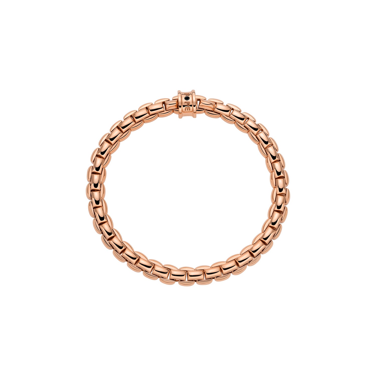 FOPE EKA 18K Gold Tiny Bracelet with a Black Diamond - 0.02 carats - Jackson Hole Jewelry Company