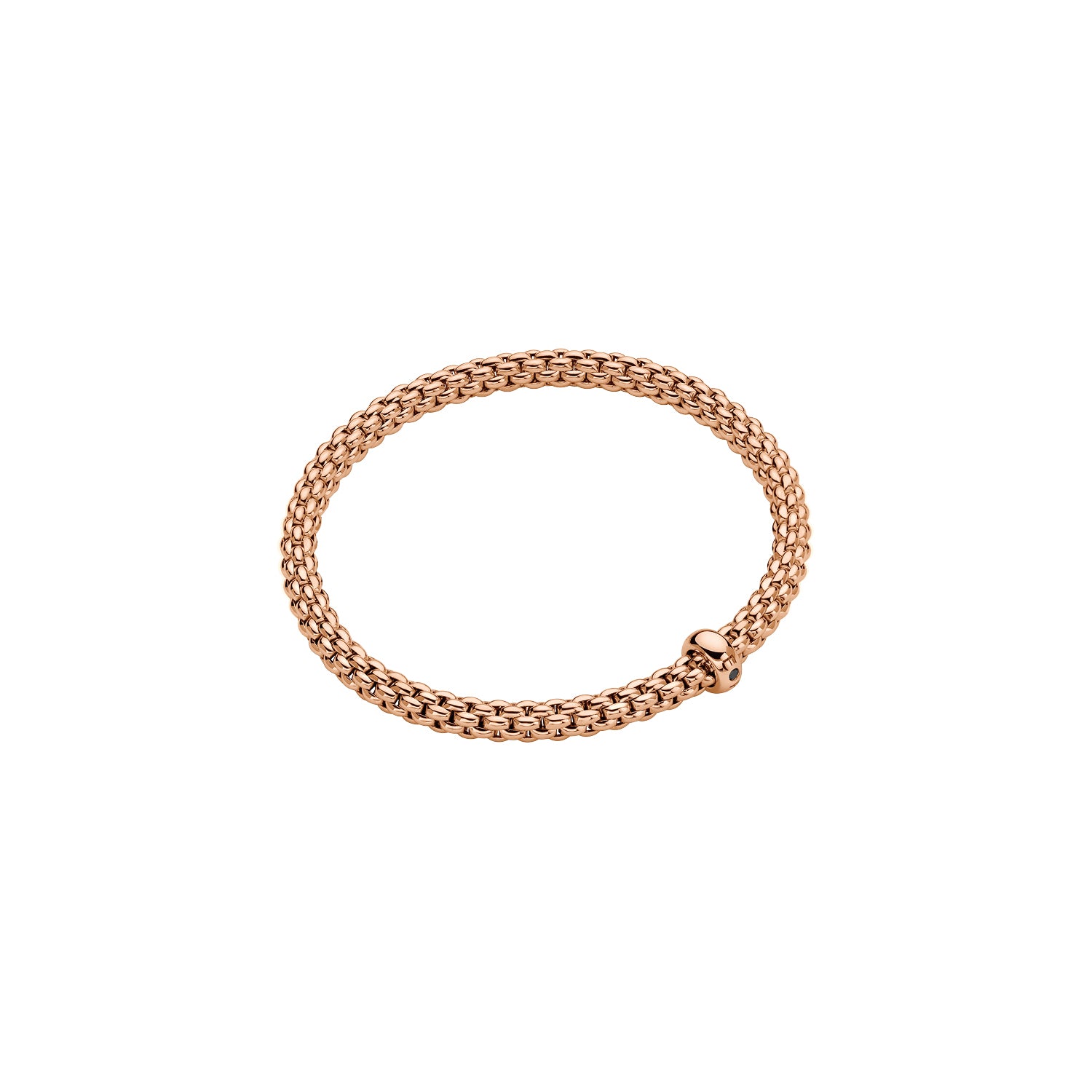 FOPE SOLO 18K Gold Flex’it Bracelet with a Black Diamond - Jackson Hole Jewelry Company
