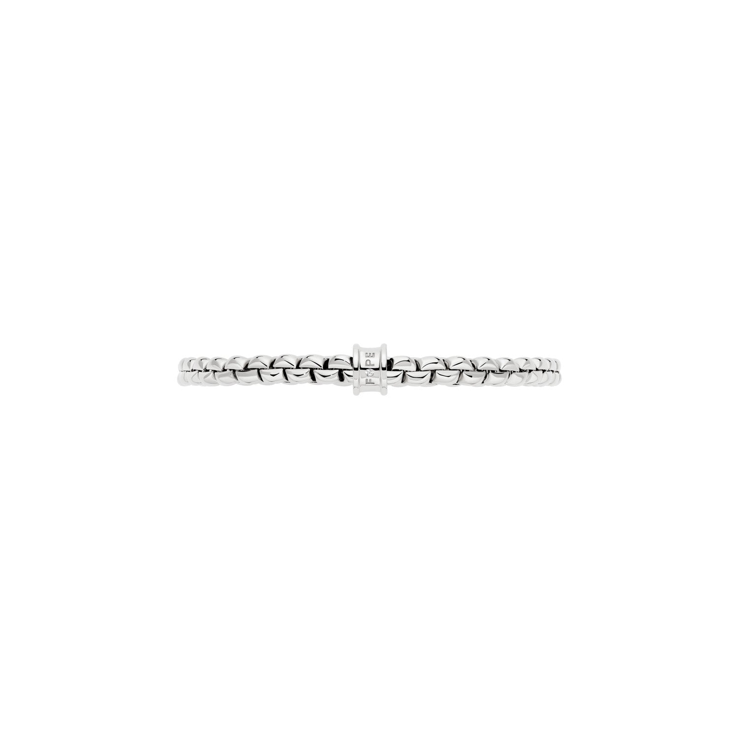 FOPE EKA 18K Gold Tiny Bracelet with a White Diamond - 0.01 carats - Jackson Hole Jewelry Company
