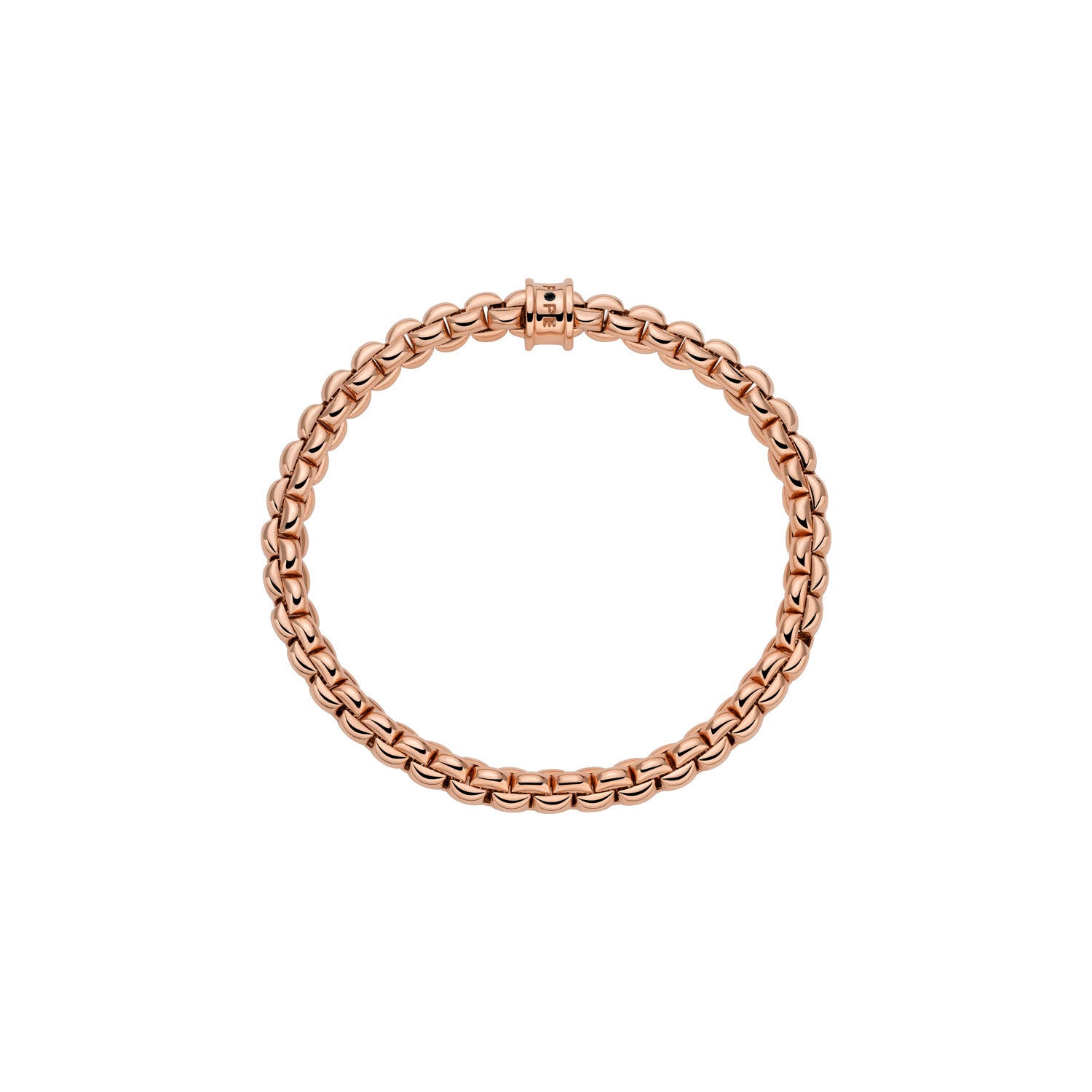 FOPE EKA 18K Gold Tiny Bracelet with a Black Diamond - 0.01 carats - Jackson Hole Jewelry Company