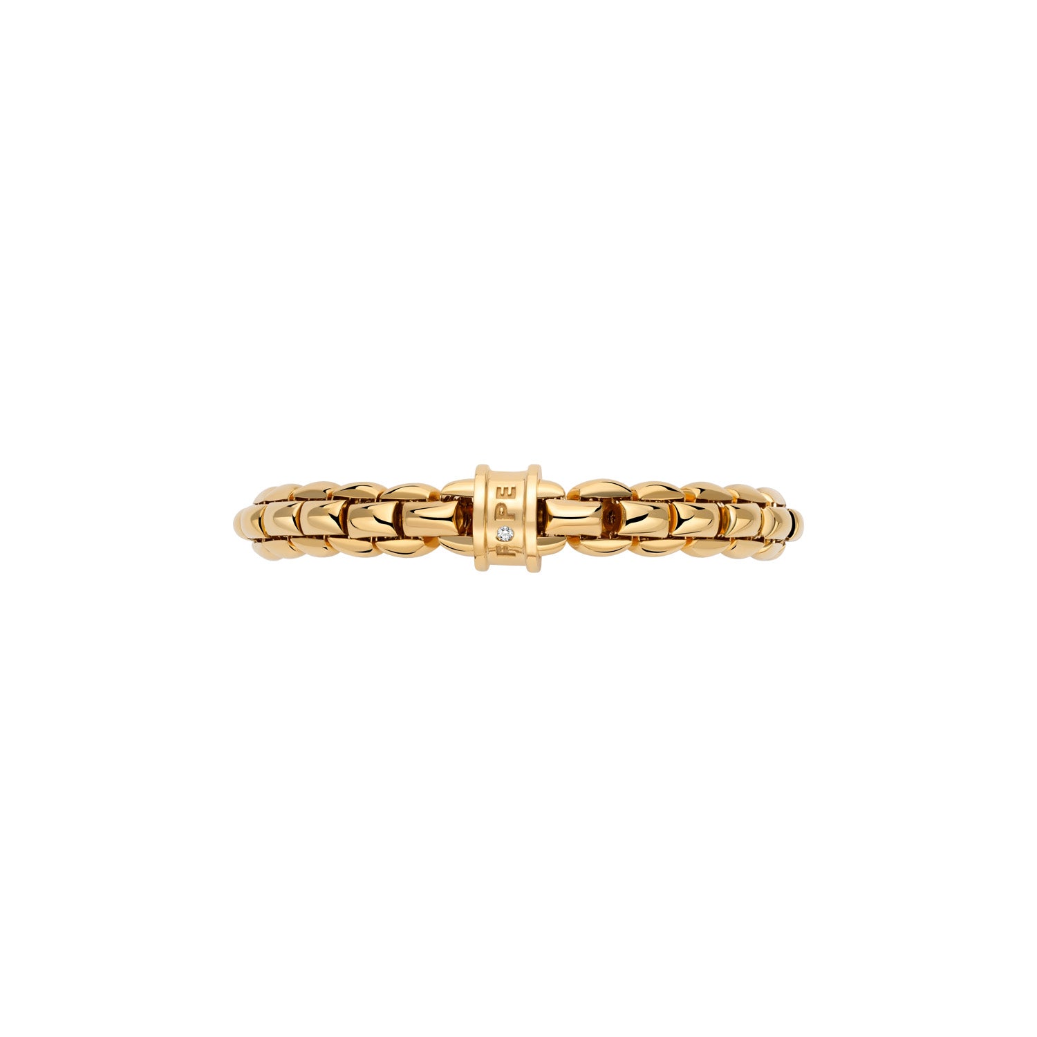 FOPE EKA 18K Gold Bracelet with a White Diamond - 0.02 carats - Jackson Hole Jewelry Company