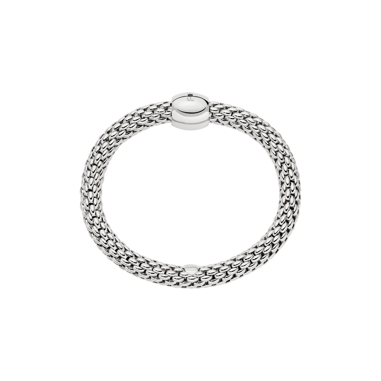 FOPE LOVE NEST 18K Gold Bracelet with a Black Diamond - 0.02 ct - Jackson Hole Jewelry Company