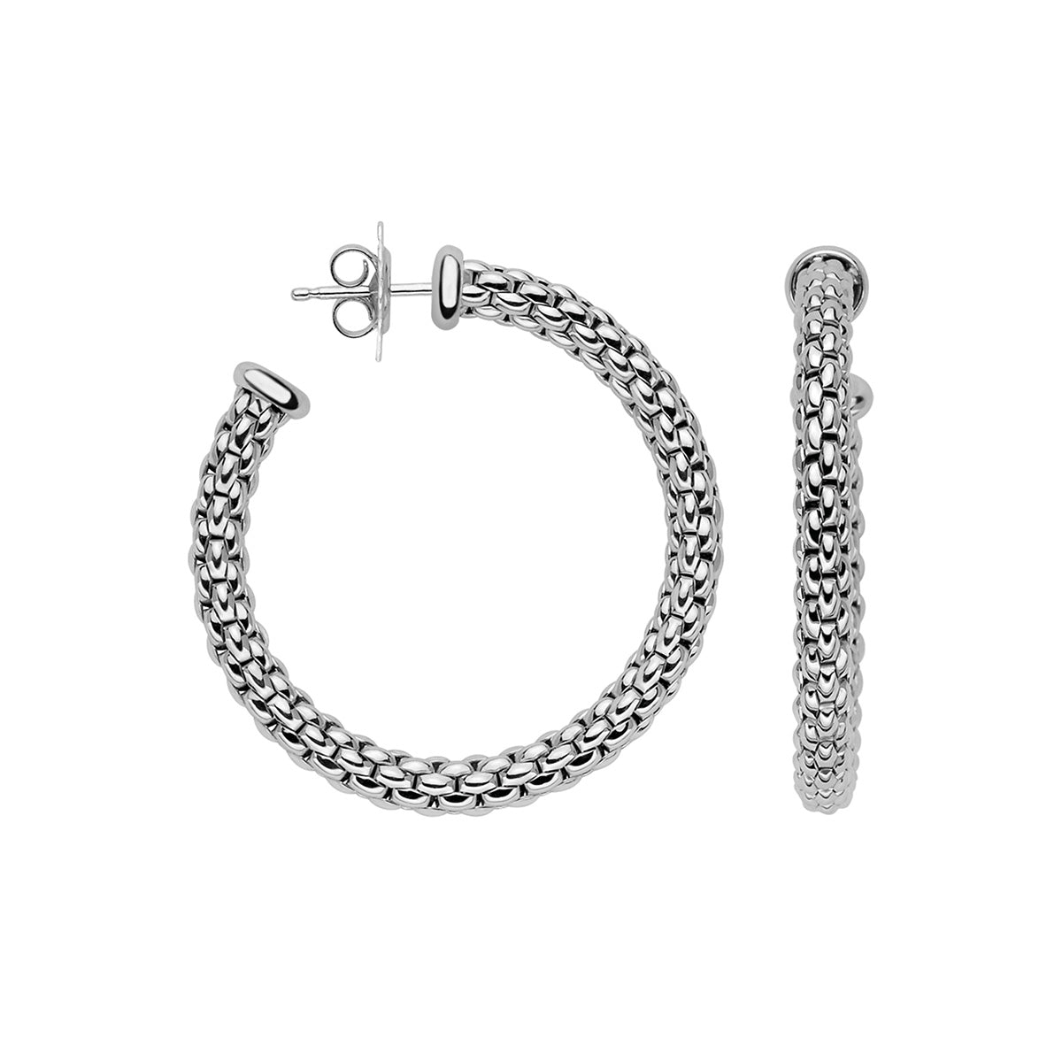 FOPE 18K YELLOW GOLD HOOP EARRINGS - Jackson Hole Jewelry Company