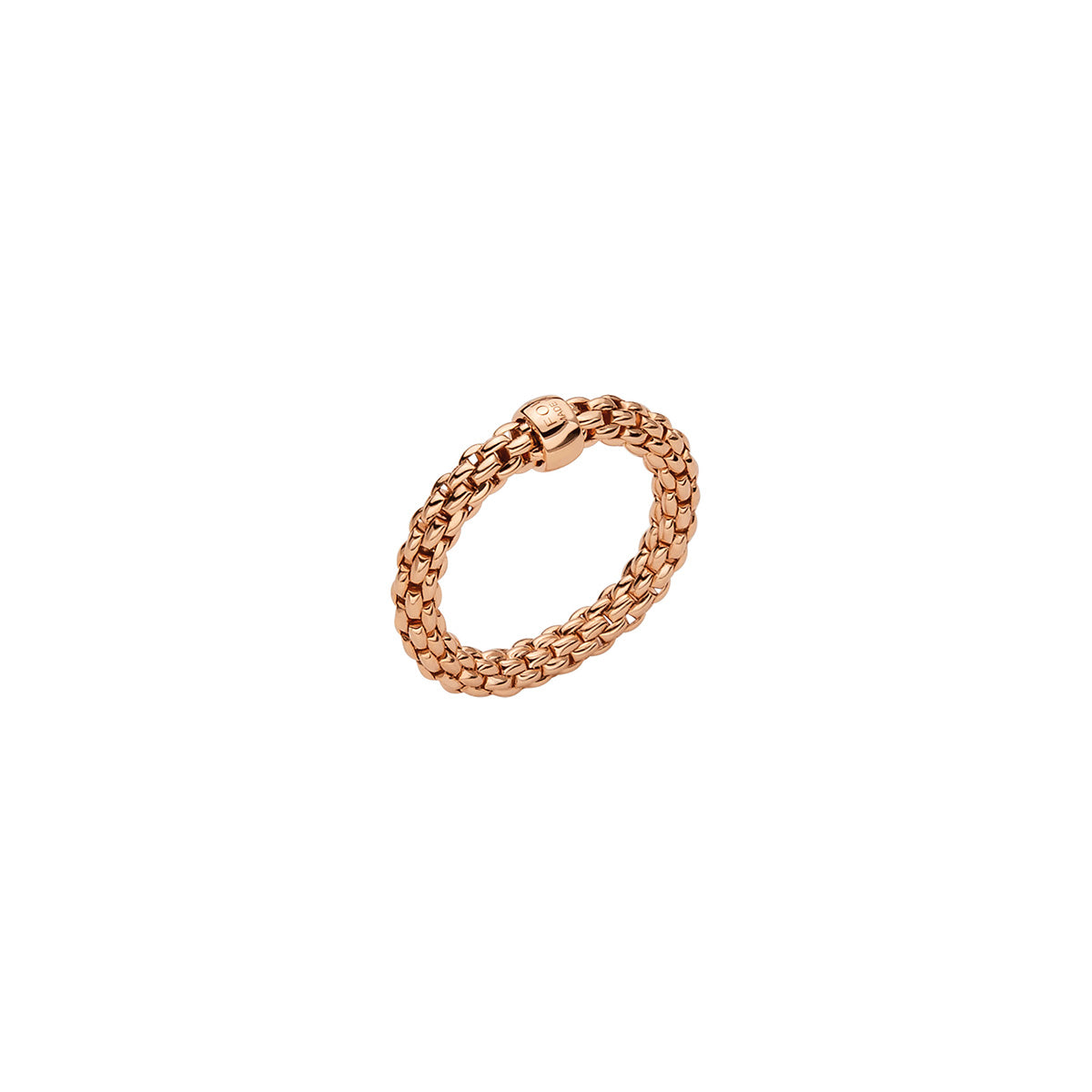 FOPE ESSENTIALS 18K Gold Flex'it Ring With Round Mesh - Jackson Hole Jewelry Company