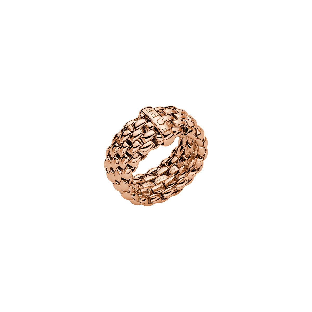 FOPE ESSENTIALS 18K Gold Flex'it Ring With Flat Mesh - Jackson Hole Jewelry Company