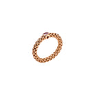 FOPE SOULS 18K Gold Flex'it Ring with Single Pink Sapphire - 0.10 carats - Jackson Hole Jewelry Company