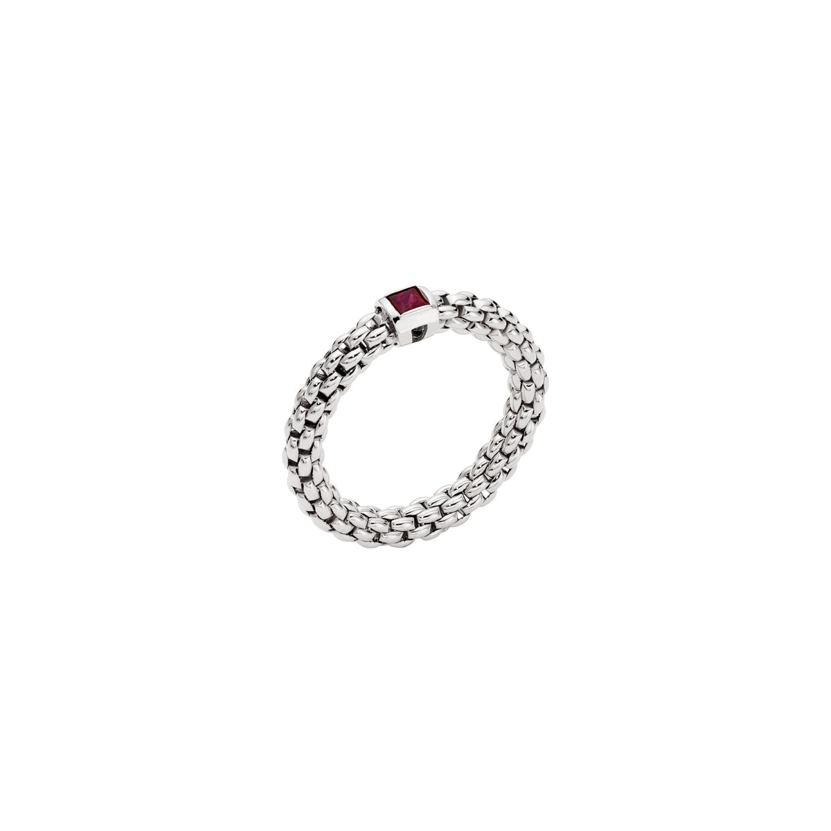 FOPE SOULS 18K Gold Flex'it Ring with Single Ruby - 0.10 carats - Jackson Hole Jewelry Company