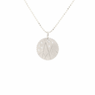 Mountain Hand Edged Medallion in 14K Gold - Jackson Hole Jewelry Company