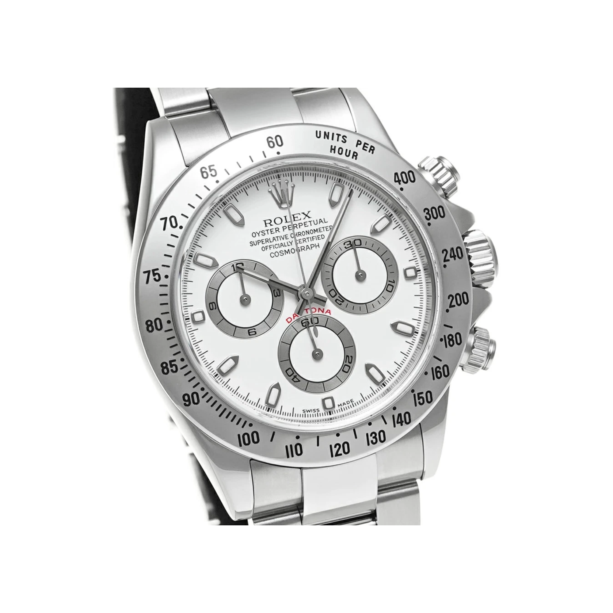 Rolex Daytona 40mm in Oystersteel with White Dial - Jackson Hole Jewelry Company