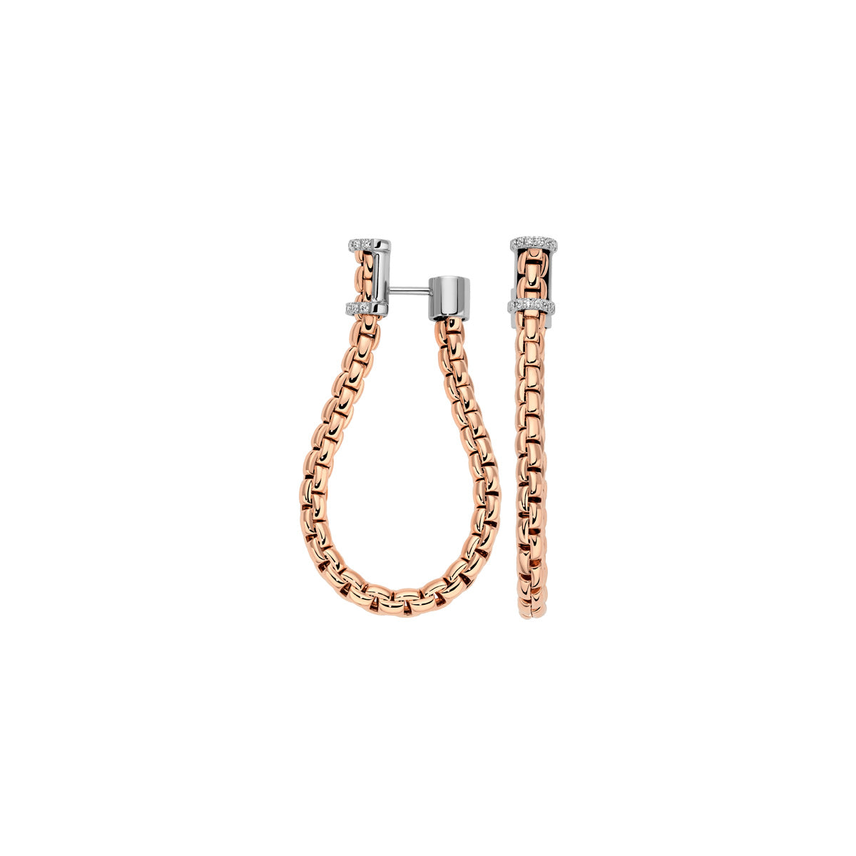 FOPE ESSENTIALS 18K Gold Earrings with White Diamonds - 0.17 ct - Jackson Hole Jewelry Company