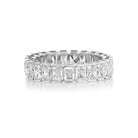 18K WHITE GOLD BEZEL ETERNITY RADIANT DIAMOND BAND - Jackson Hole Jewelry Company