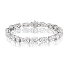 18K White Gold Mixed Cut Diamond Bracelet – 19.05 Carats - Jackson Hole Jewelry Company