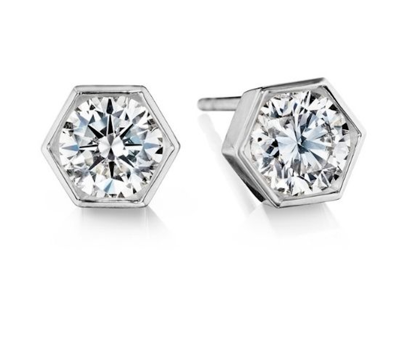 Broadway Collection 18K White Gold Diamond Studs - Jackson Hole Jewelry Company
