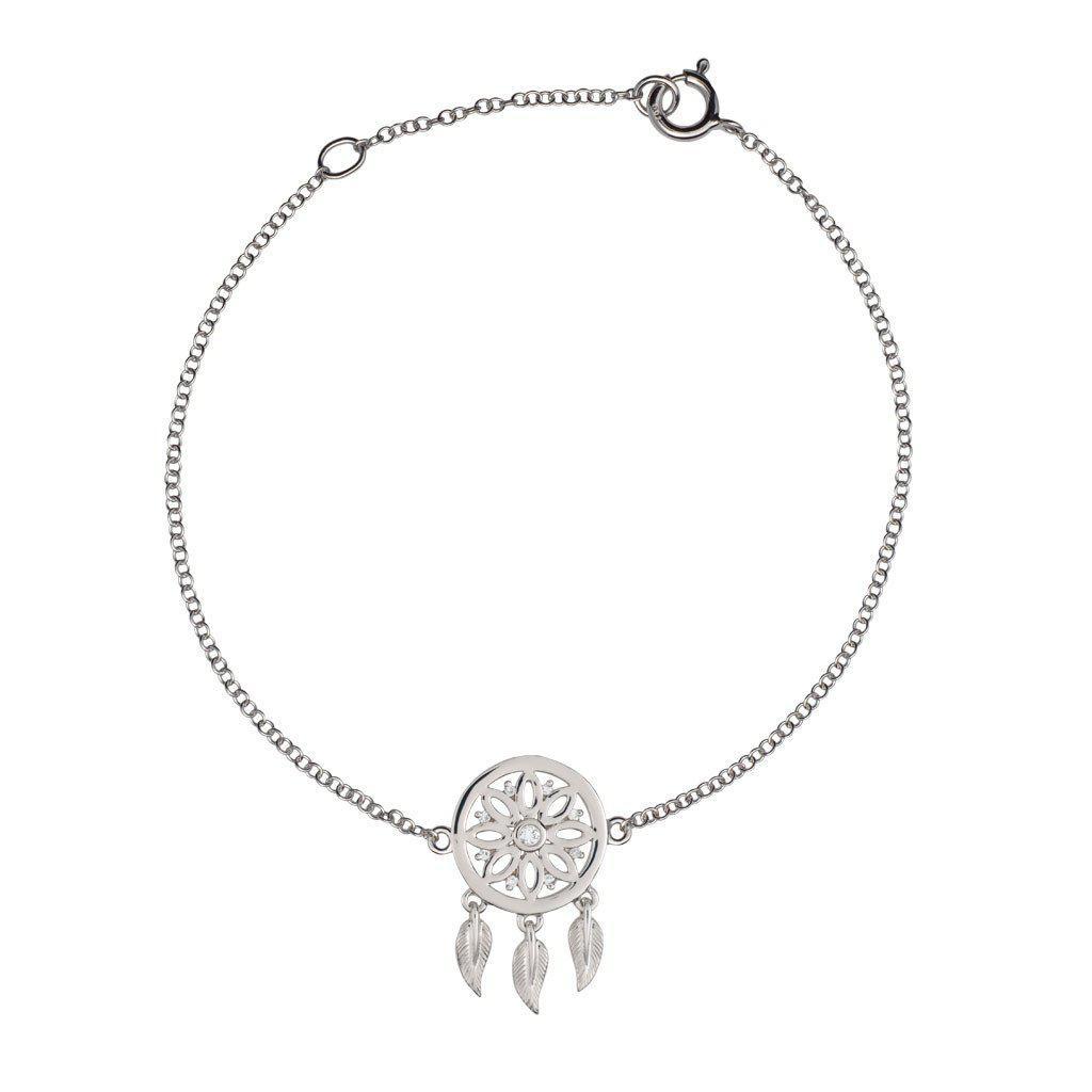18K Gold With Diamonds Dreamcatcher Bracelet - Jackson Hole Jewelry Company