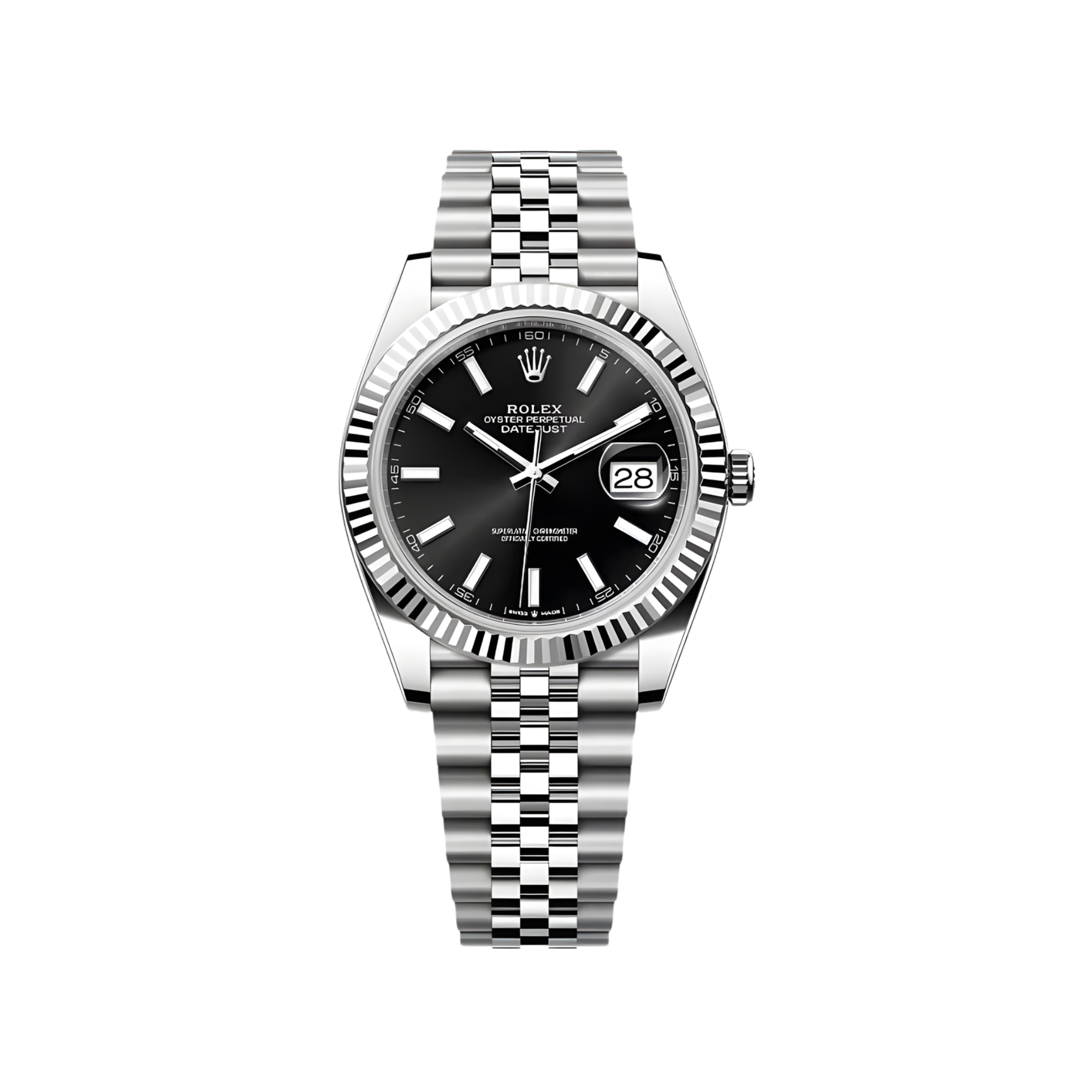 Rolex – Datejust 41mm with Black Index Dial on Jubilee Bracelet - Jackson Hole Jewelry Company