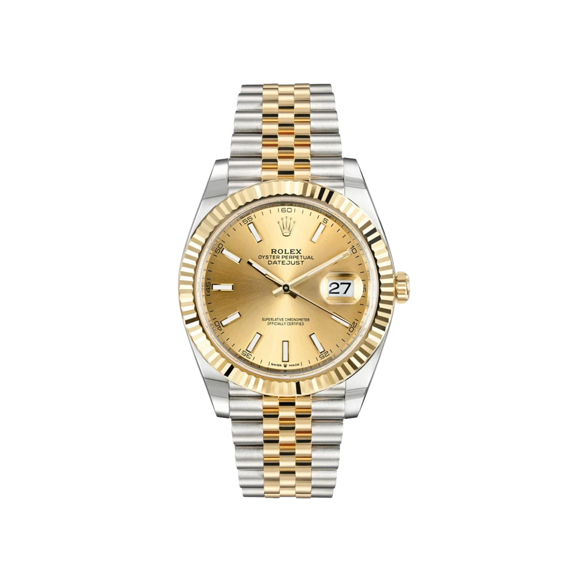 Rolex – Datejust 41 in Yellow Rolesor with Champagne Index Dial - Jackson Hole Jewelry Company