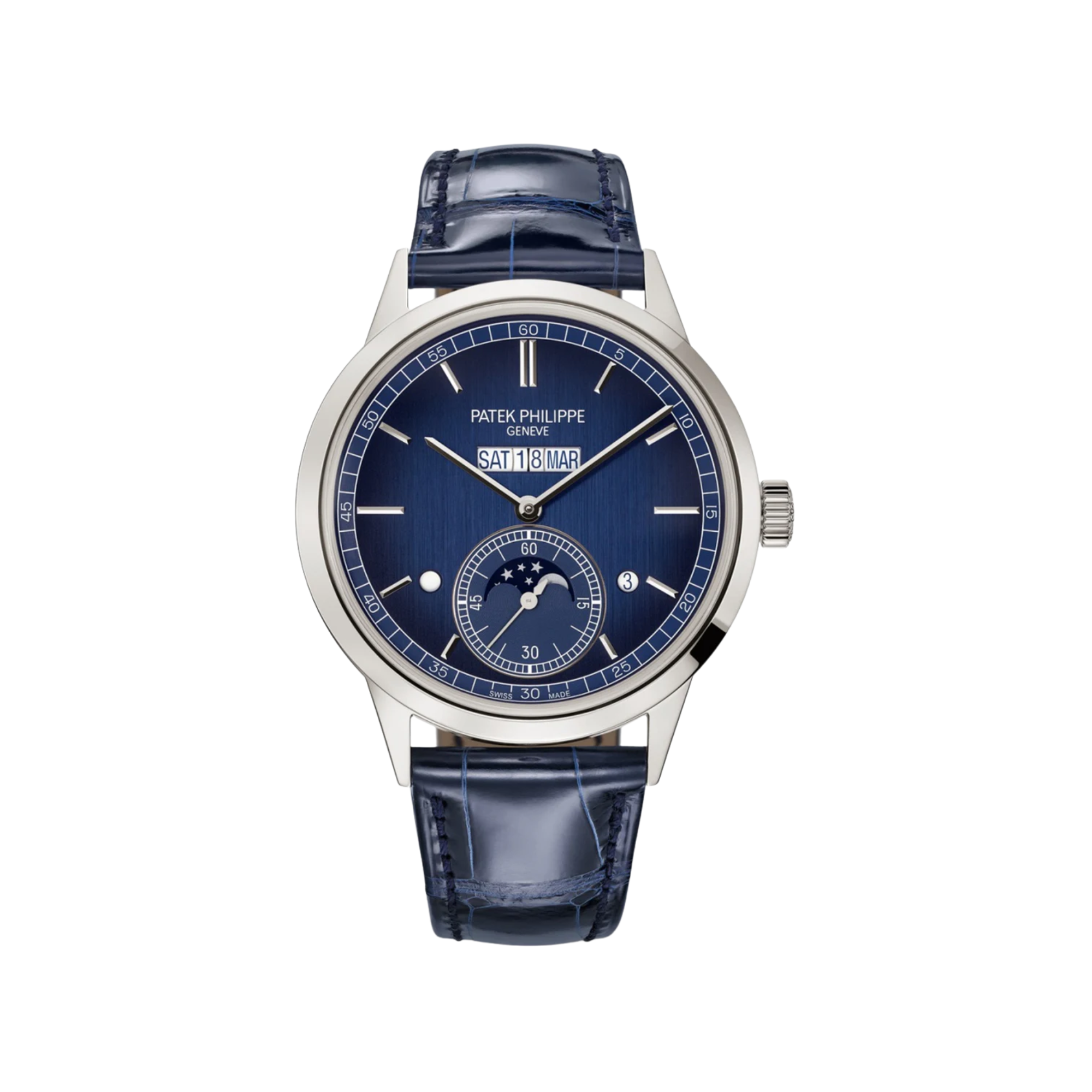 Patek Philippe – Grand Complications In Line Perpetual Calendar in Platinum - Jackson Hole Jewelry Company