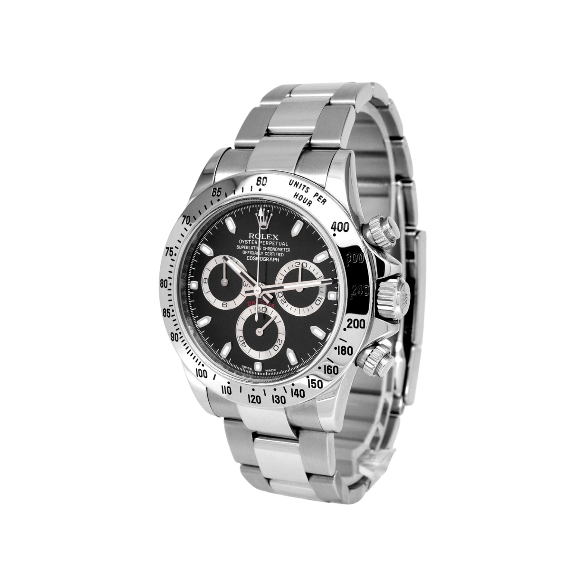 Rolex – Cosmograph Daytona 40mm in Oystersteel with Black Dial - Jackson Hole Jewelry Company