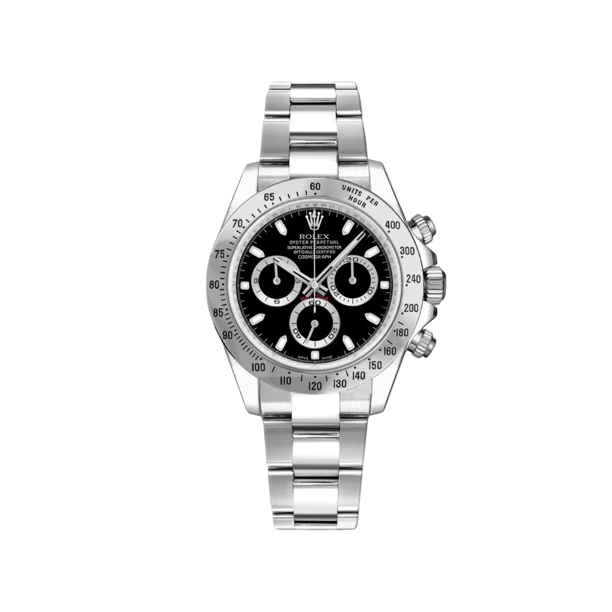 Rolex – Cosmograph Daytona 40mm in Oystersteel with Black Dial - Jackson Hole Jewelry Company