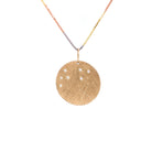 Mountain Hand Edged Medallion in 14K Gold - Jackson Hole Jewelry Company