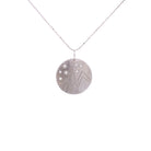 Mountain Hand Edged Medallion in 14K Gold - Jackson Hole Jewelry Company