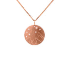 Mountain Hand Edged Medallion in 14K Gold - Jackson Hole Jewelry Company