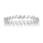 18K White Gold Pear Shape Diamond Bracelet – 7.35 Carats - Jackson Hole Jewelry Company