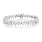 18K White Gold Marquise Diamond Bracelet – 6.5" - Jackson Hole Jewelry Company
