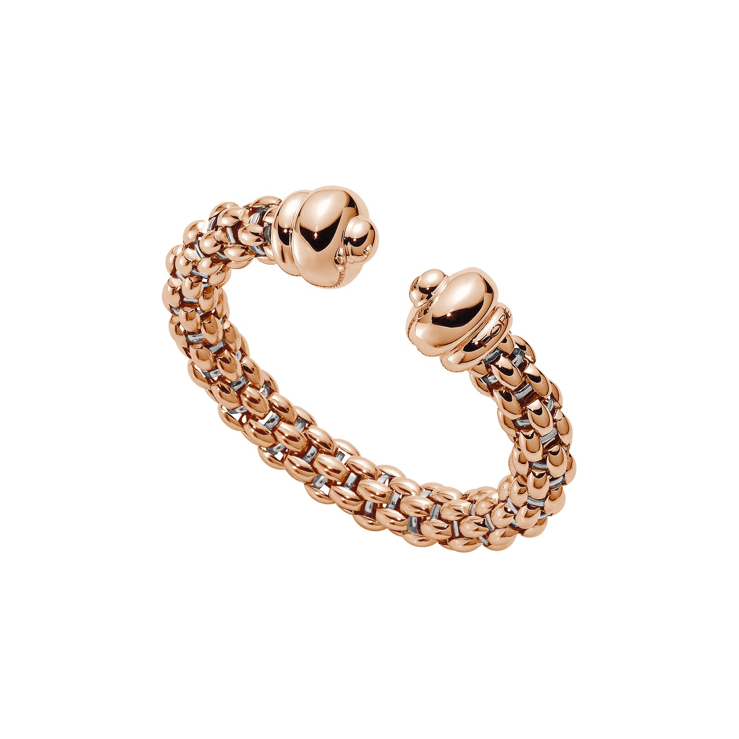 FOPE ICONE Flex'it 18K Gold Open Bangle Bracelet - Jackson Hole Jewelry Company