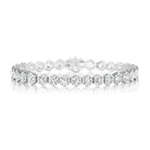 18K White Gold Round Cut Diamond Bracelet – 9.40 Carats - Jackson Hole Jewelry Company