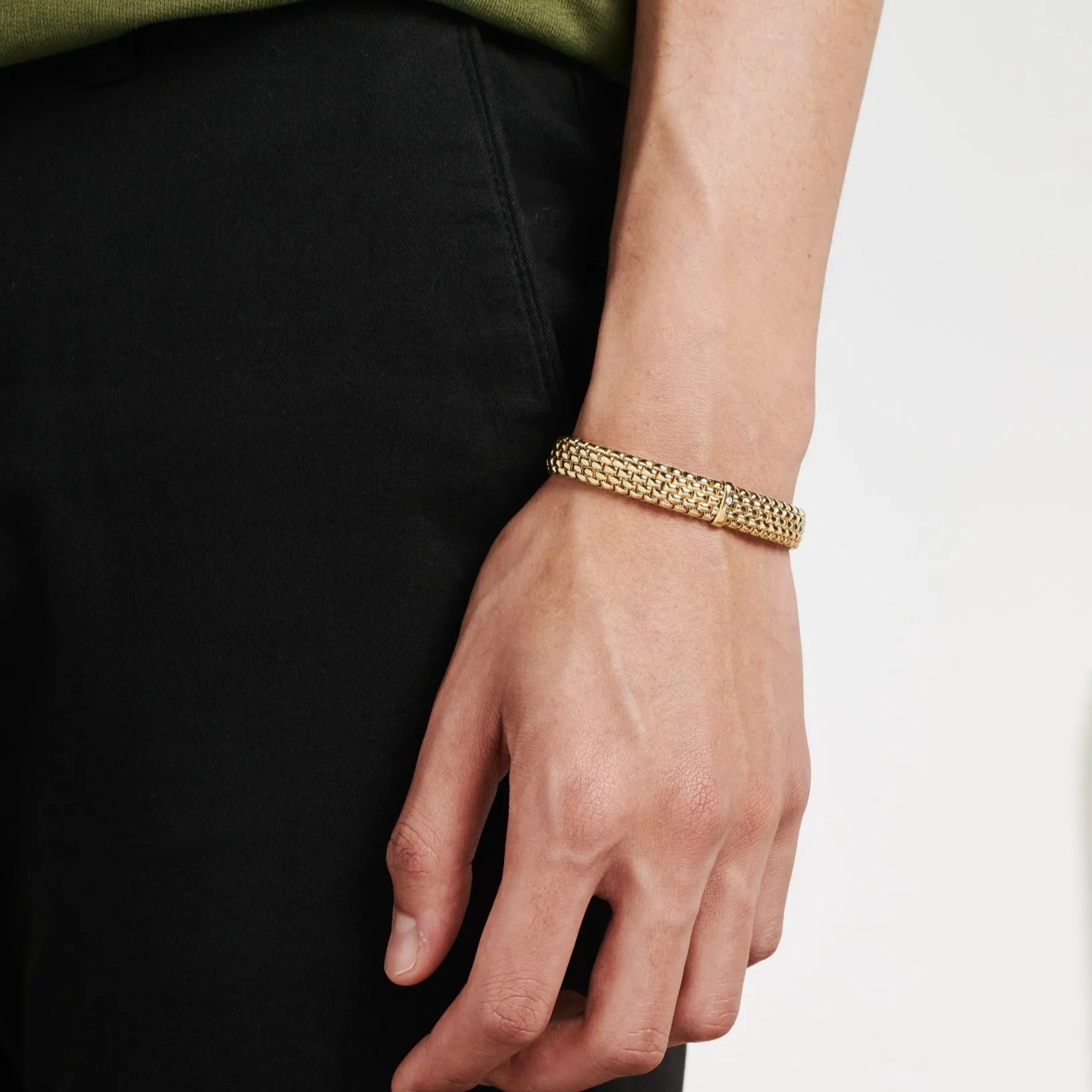 FOPE PANORAMA 18K Gold Flex’it Bracelet with a White Diamond - Jackson Hole Jewelry Company