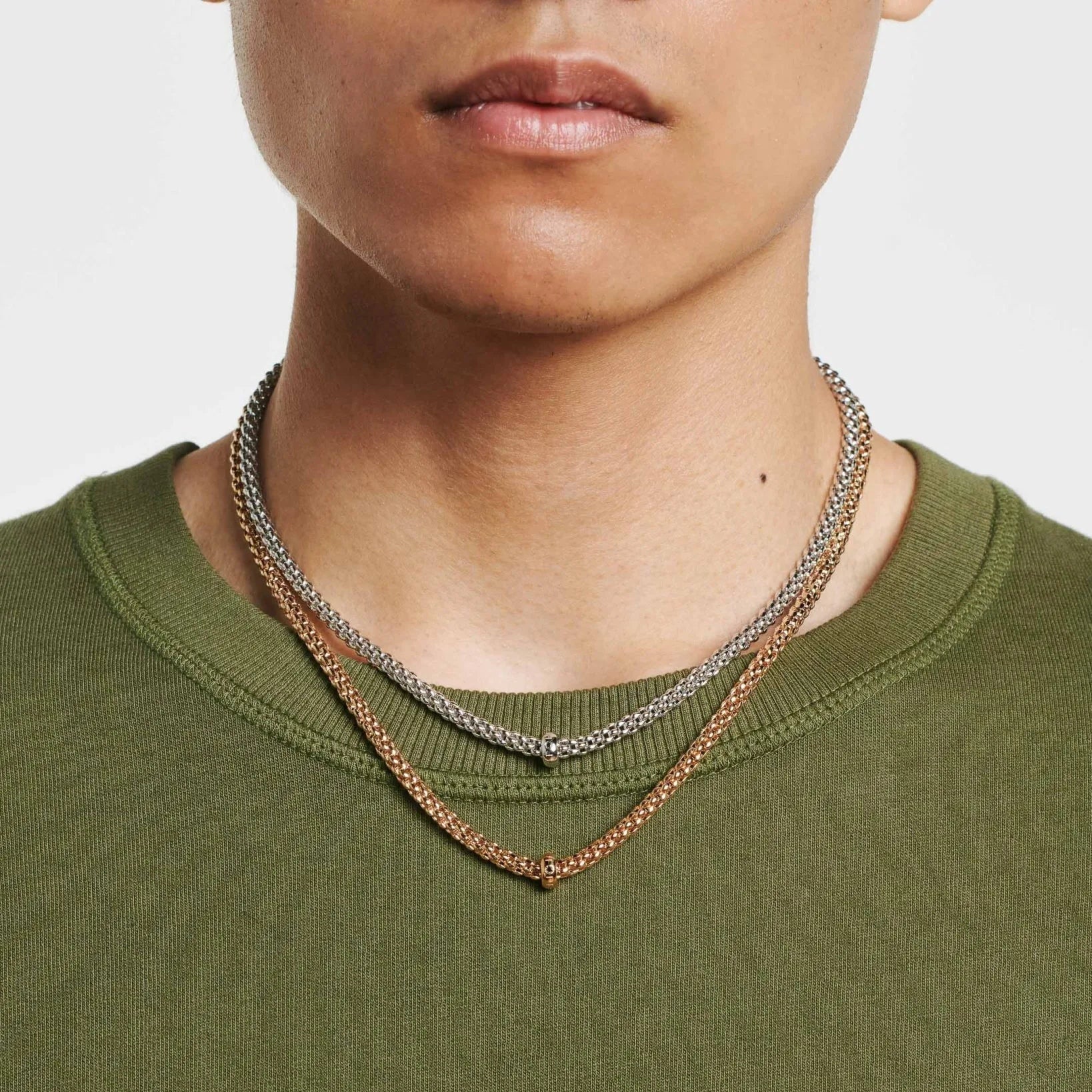 FOPE SOLO 18K Gold Necklace with a Black Diamond - Jackson Hole Jewelry Company