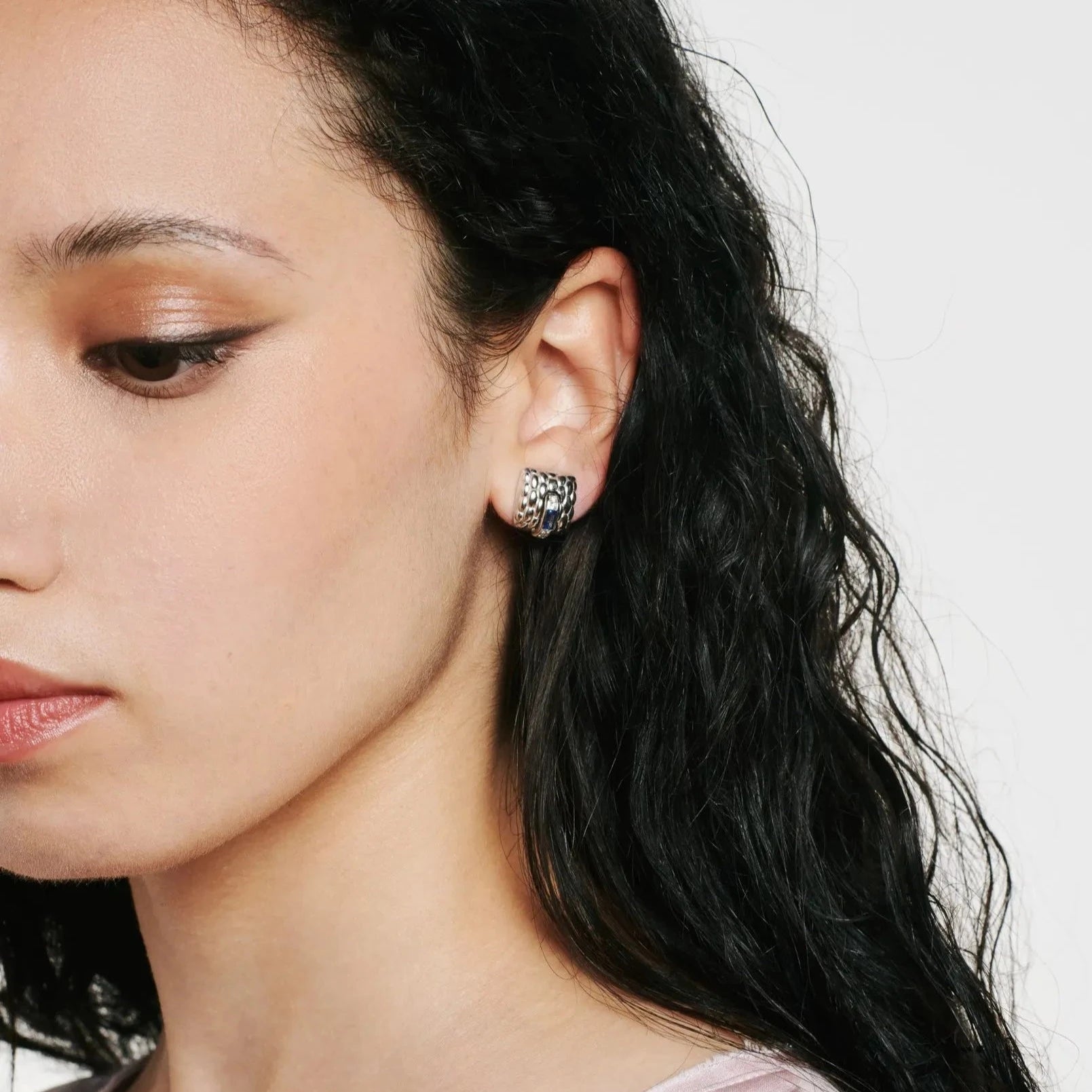 FOPE Vendôme Collection Stud Earrings with Sapphire - Jackson Hole Jewelry Company