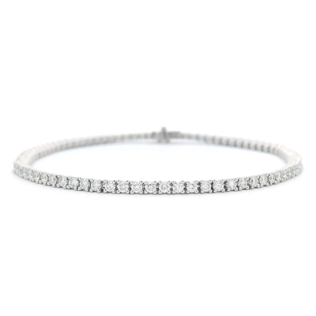 CLASSIC TETON TENNIS BRACELET WITH WHITE DIAMONDS - Jackson Hole Jewelry Company