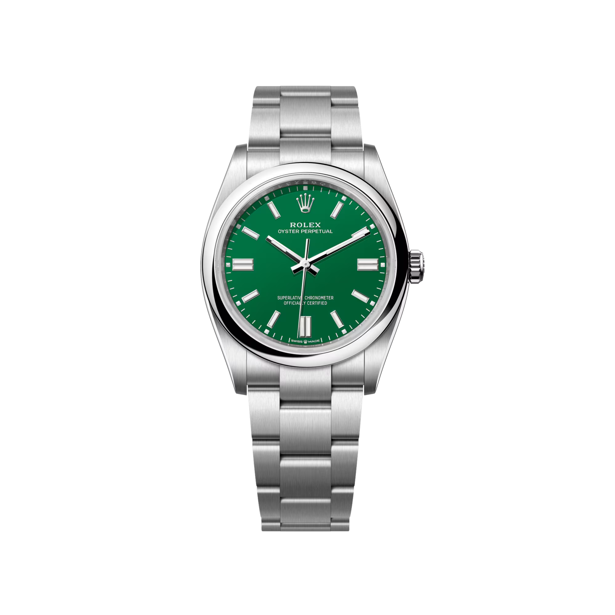 Rolex Oyster Perpetual 36mm Green Dial in Oystersteel - Jackson Hole Jewelry Company